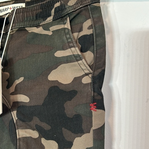 Brand New kids Dopple Warp + Weft Arn jogger green camo pants boys size 6T - Picture 2 of 5